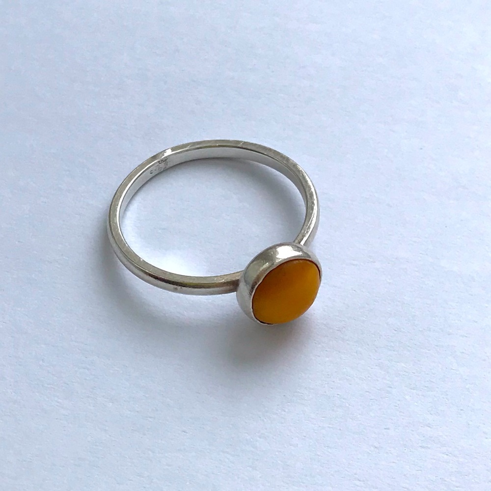 2 for 20$ | Sterling silver ring with yellow stone